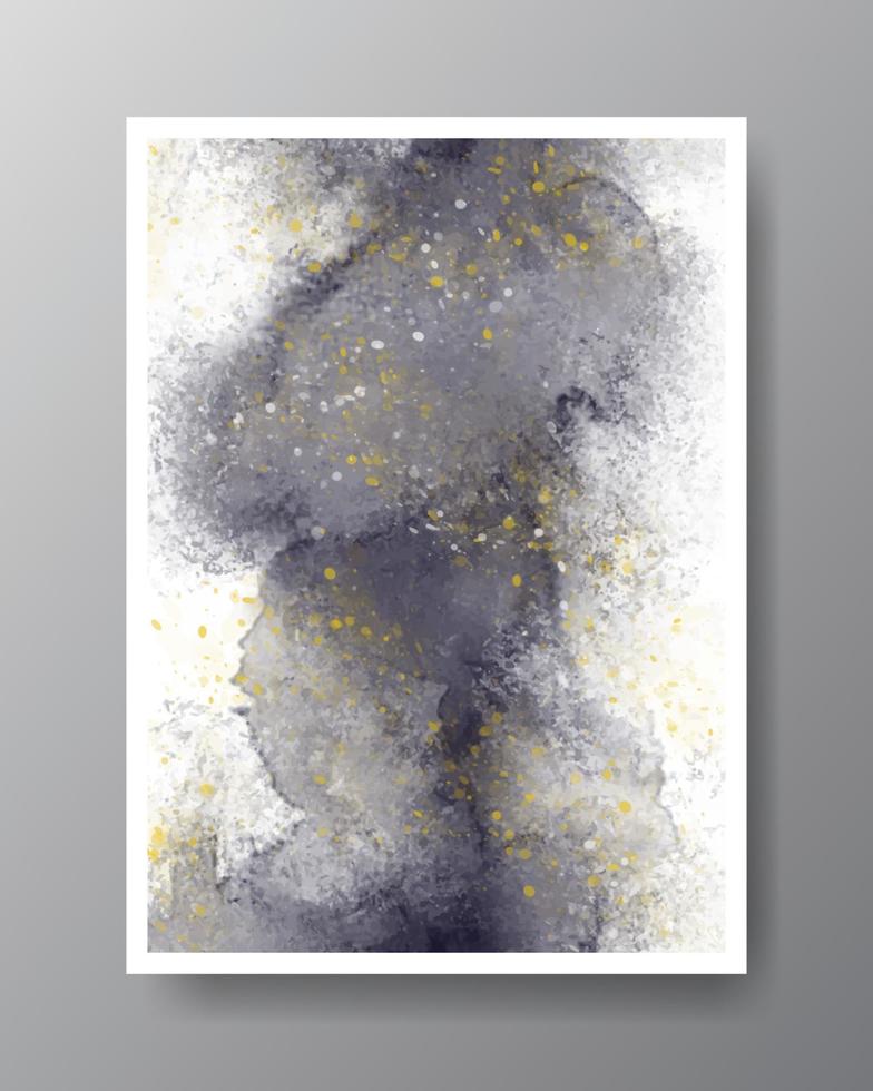 Abstract painting using watercolors. Design for your date, postcard, banner, logo. vector