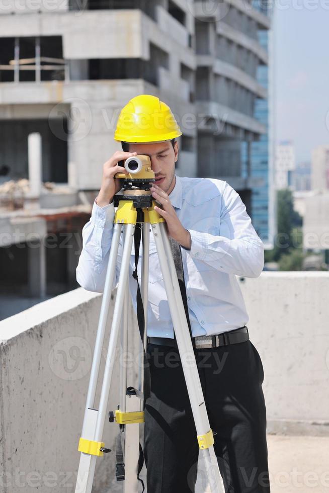 architect on construction site photo