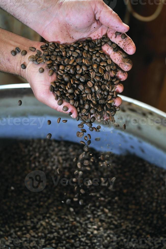 Coffee roasting view photo