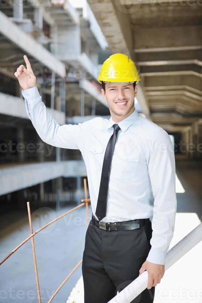 architect on construction site photo