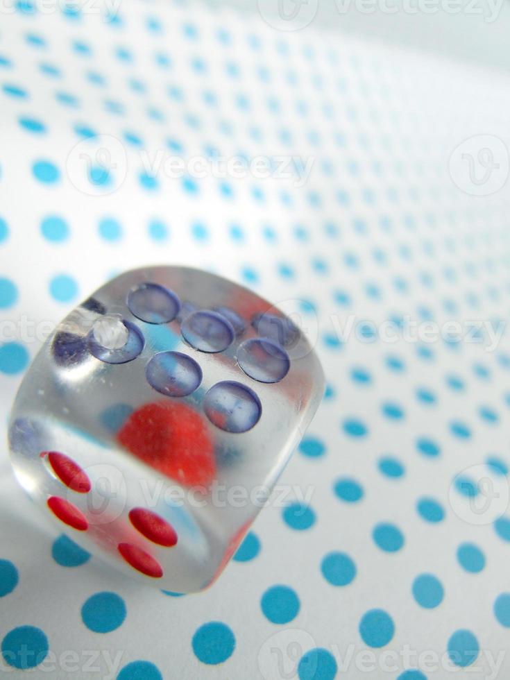 lucky dice on table photo
