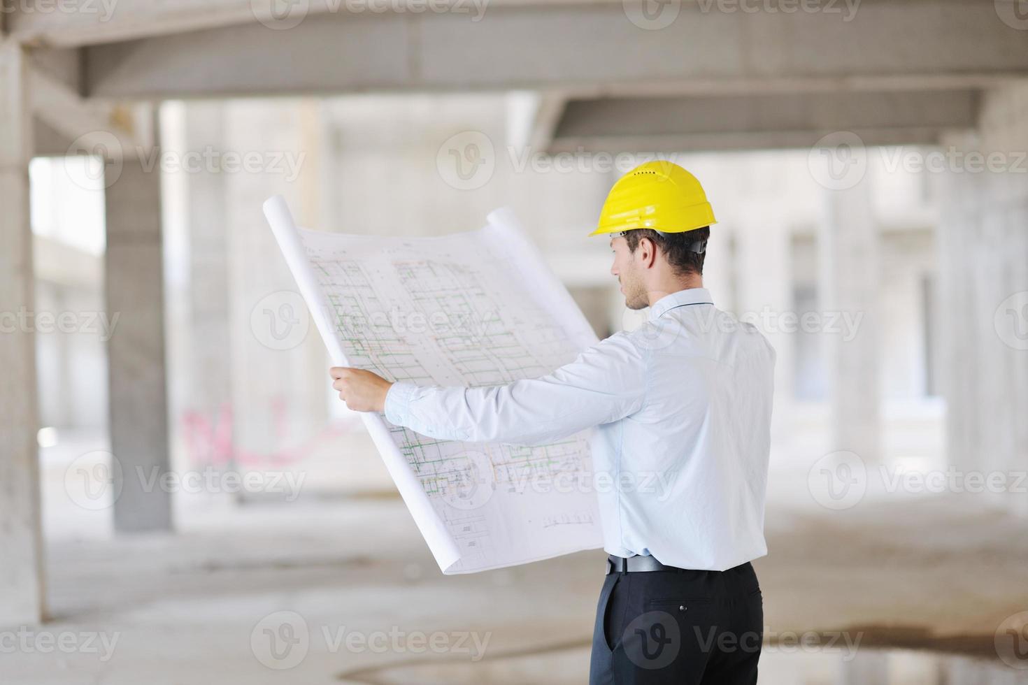 architect on construction site photo