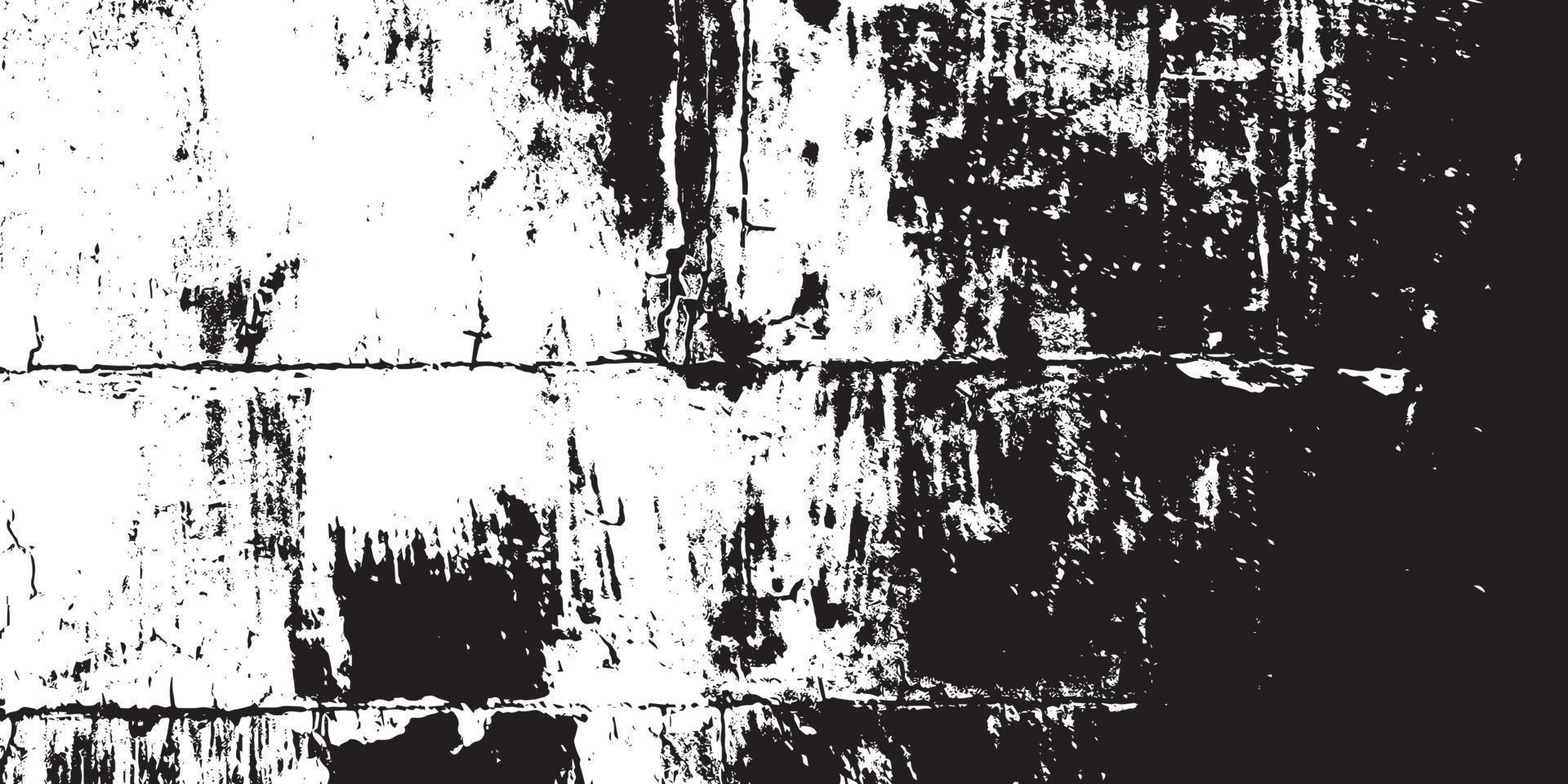 Black and White Distress Overlay Texture. Old Aged Vintage Background. vector