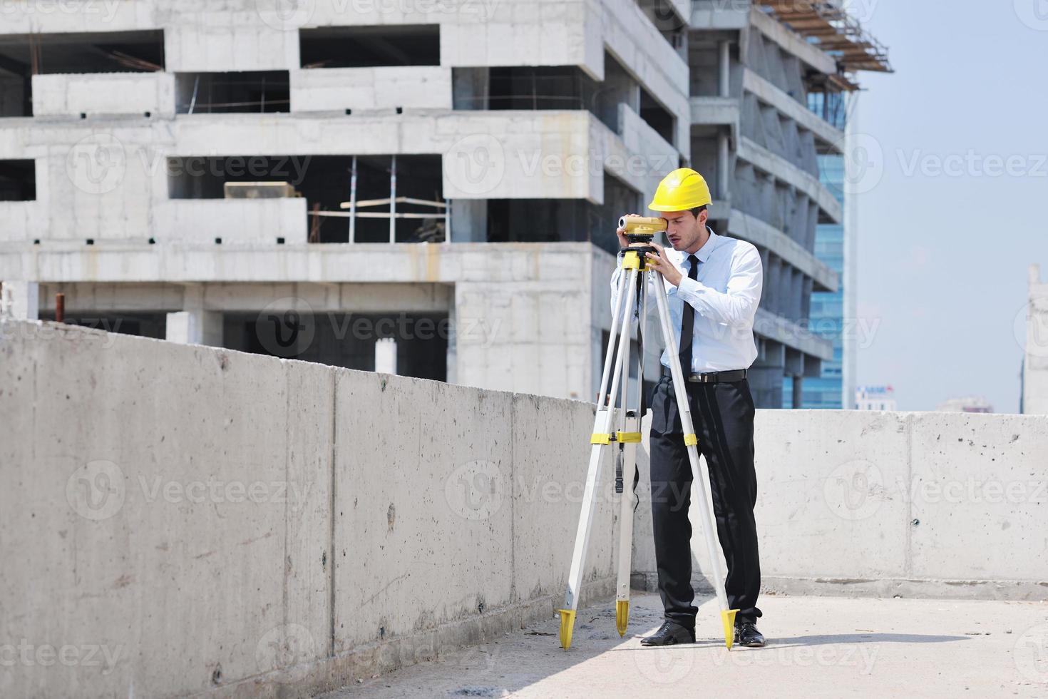 architect on construction site photo