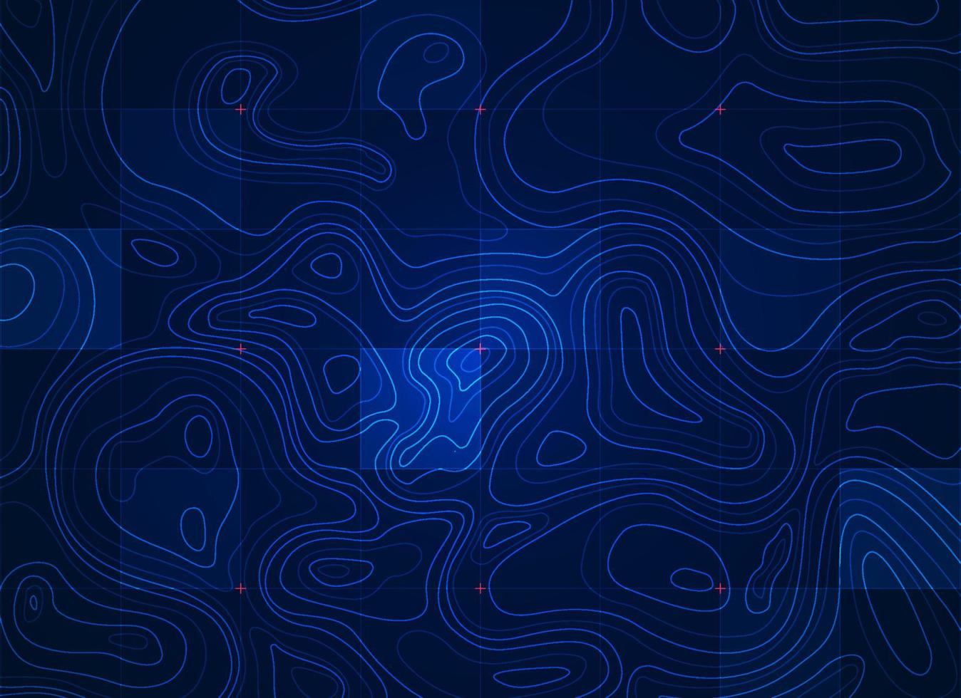 blue terrain element vector