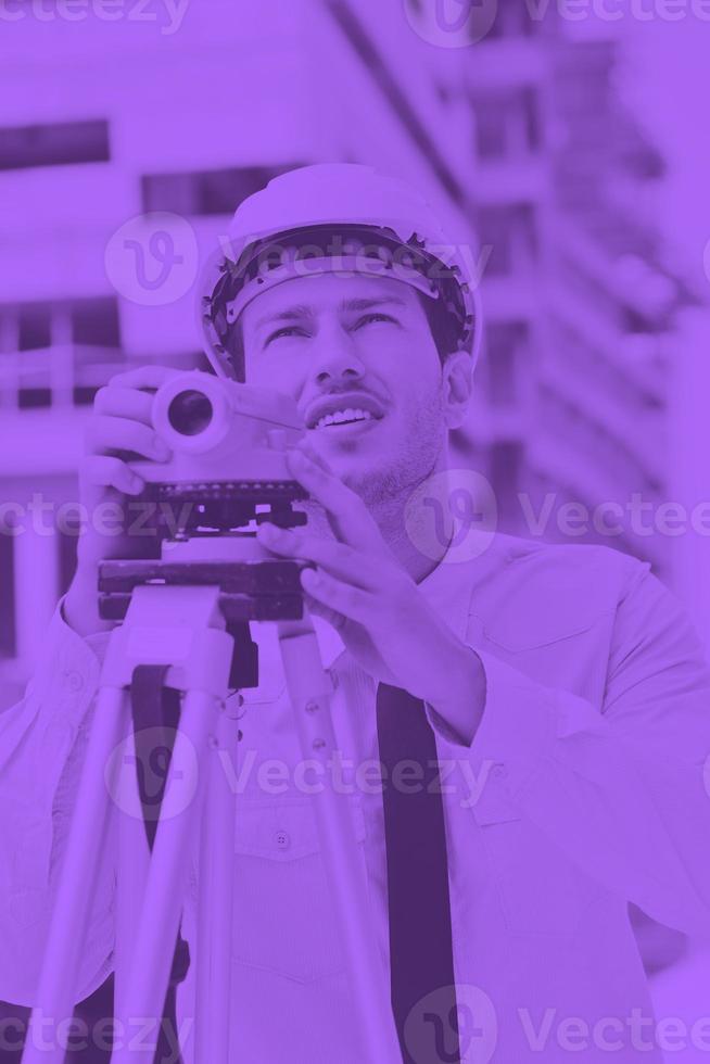 architect on construction site photo