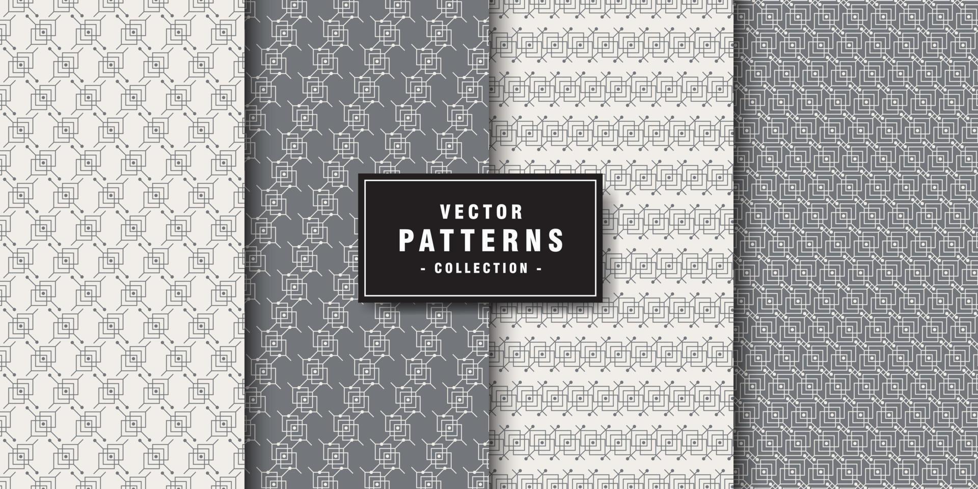 Geometric ethnic pattern collection vector