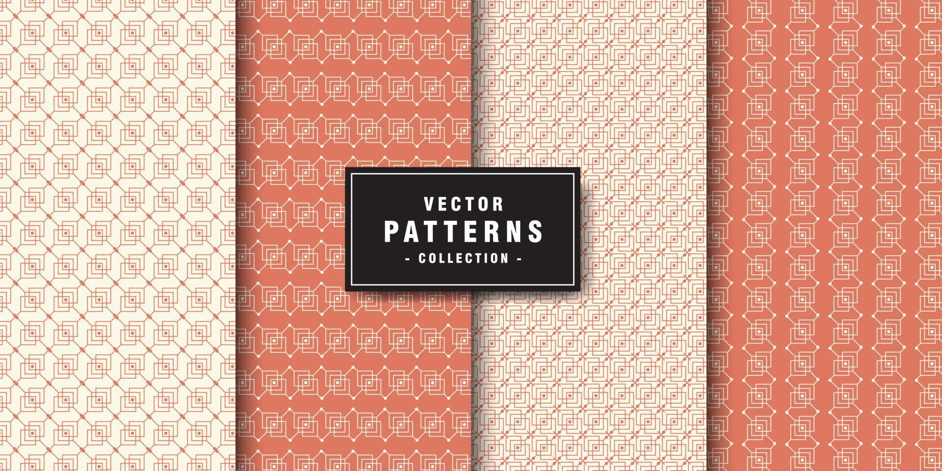 Geometric ethnic pattern collection vector