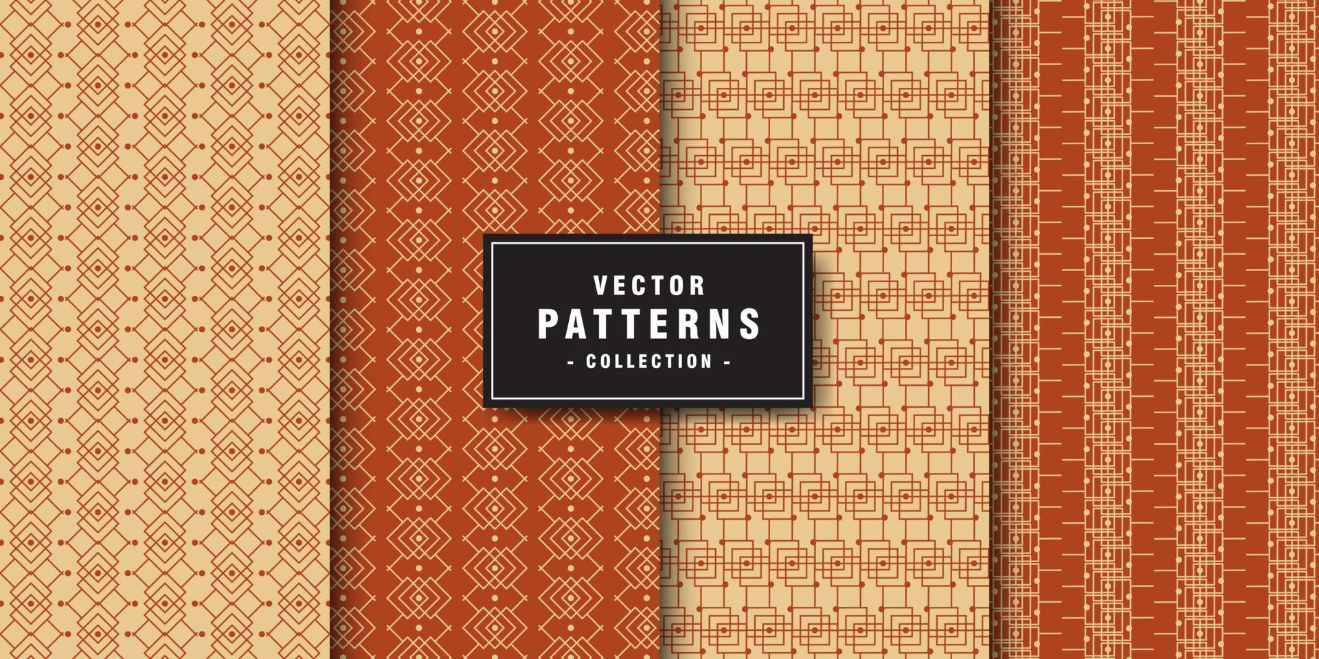 Geometric ethnic pattern collection vector