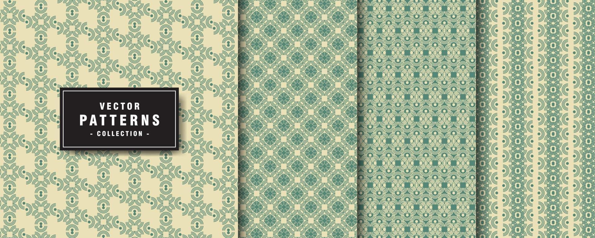 Geometric ethnic pattern collection vector