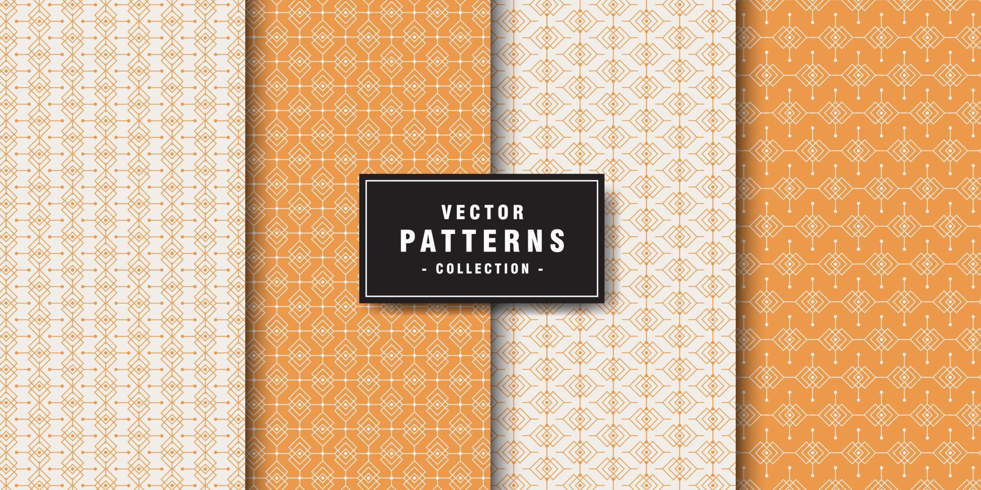 Geometric ethnic pattern collection vector