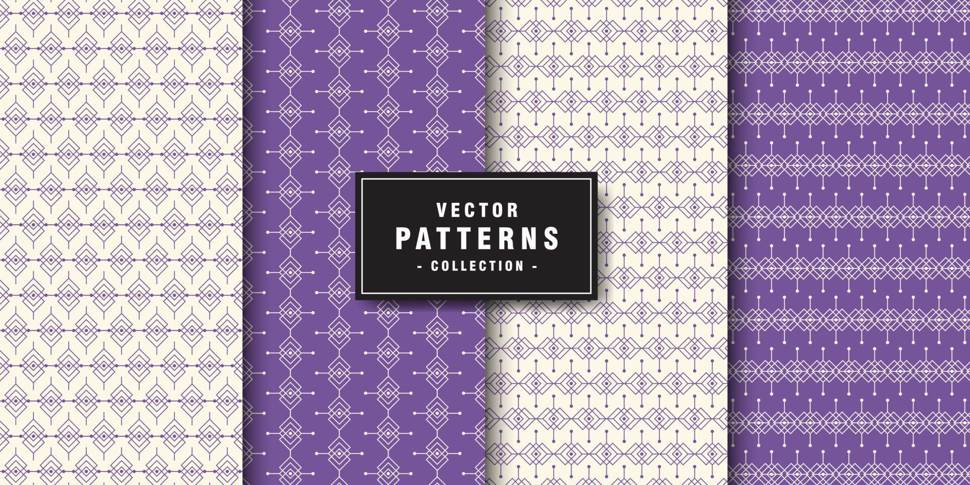 Geometric ethnic pattern collection vector