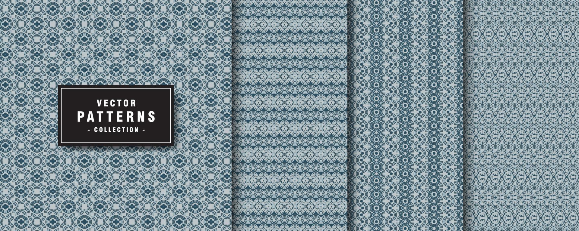 Geometric ethnic pattern collection vector