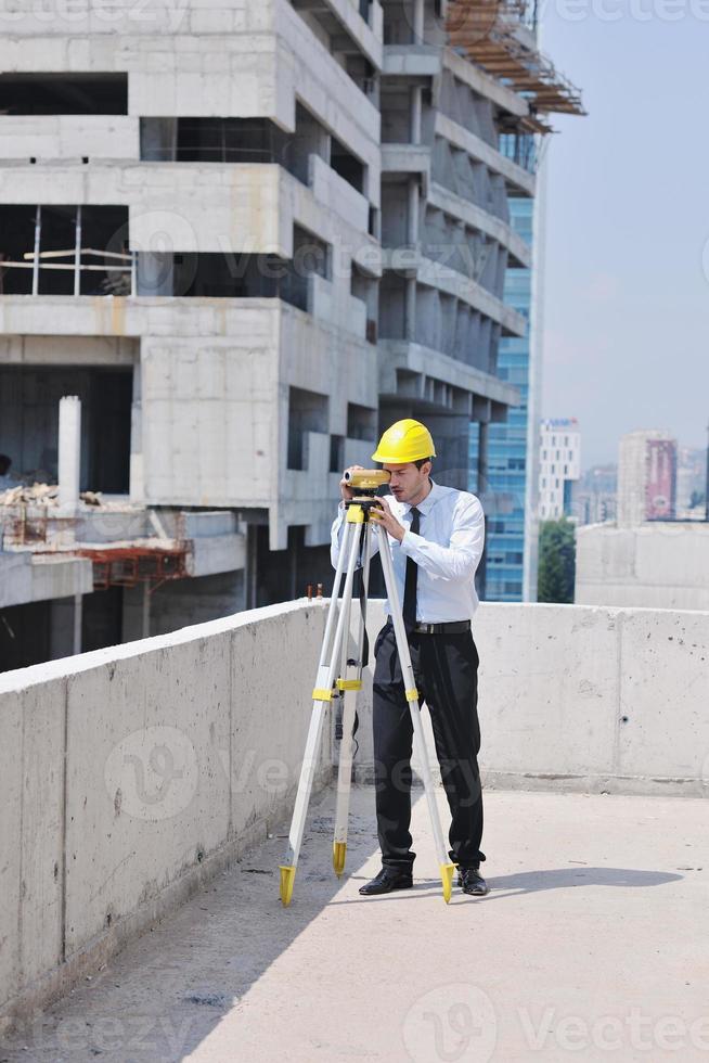 architect on construction site photo