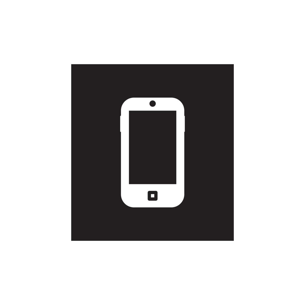 Digital device icon, smartphone with buttons isolated on white background. Vector design elements set illustration for web, app, internet