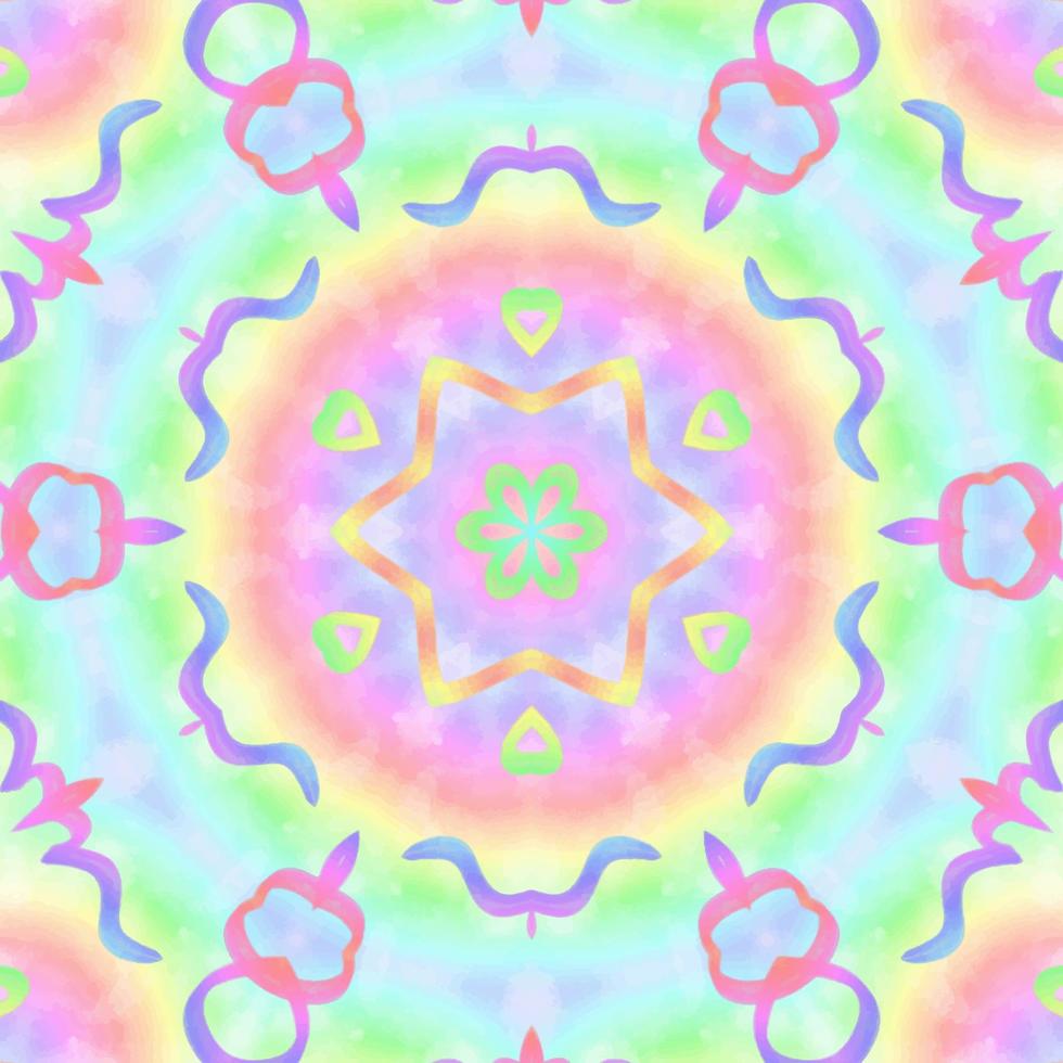 Abstract kaleidoscope background. Beautiful kaleidoscope seamless pattern. Multicolor mosaic texture. Seamless kaleidoscope texture. Unique kaleidoscope design vector