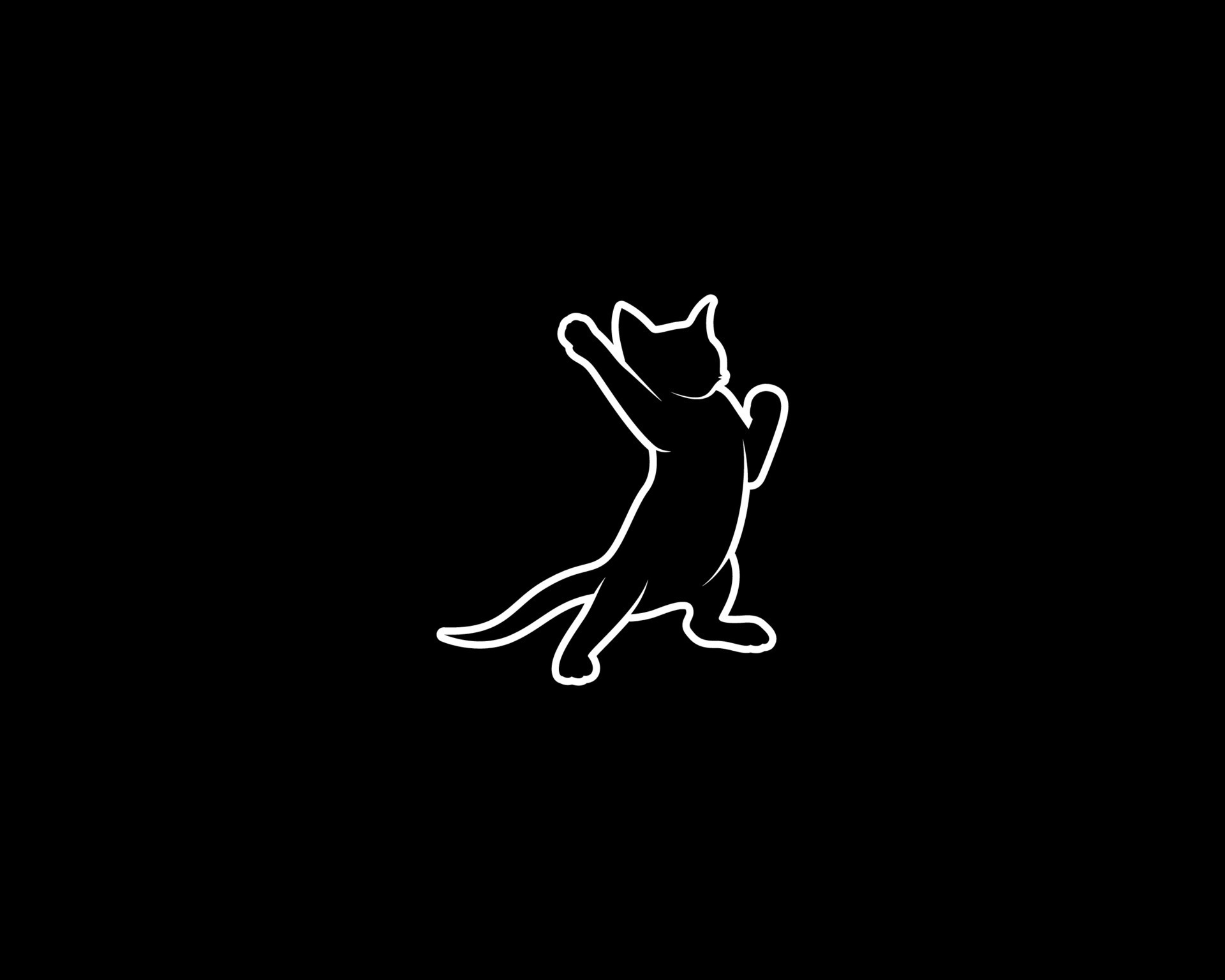 kitten outline vector silhouette 11293863 Vector Art at Vecteezy