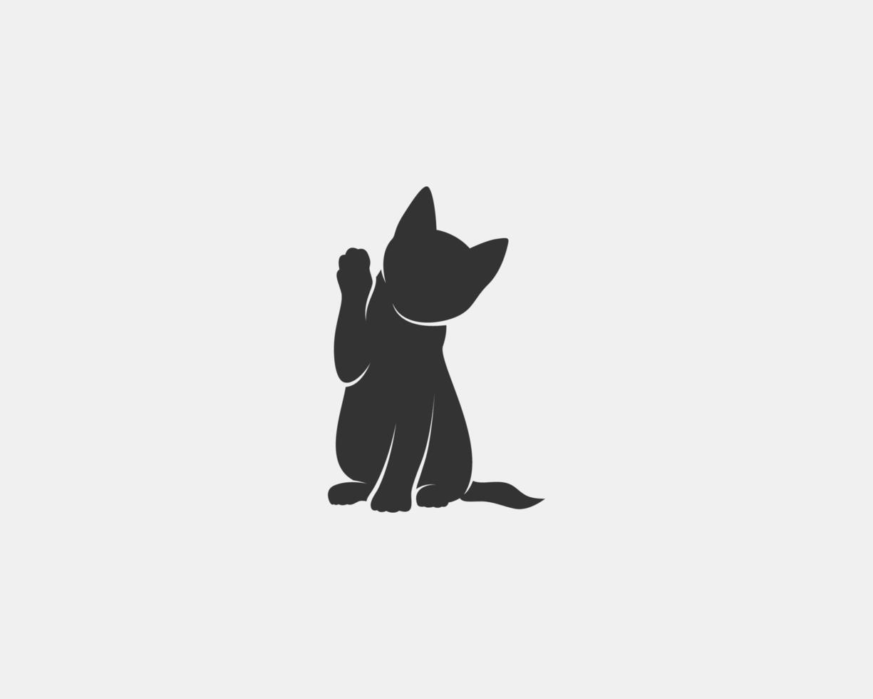 kitten vector silhouette