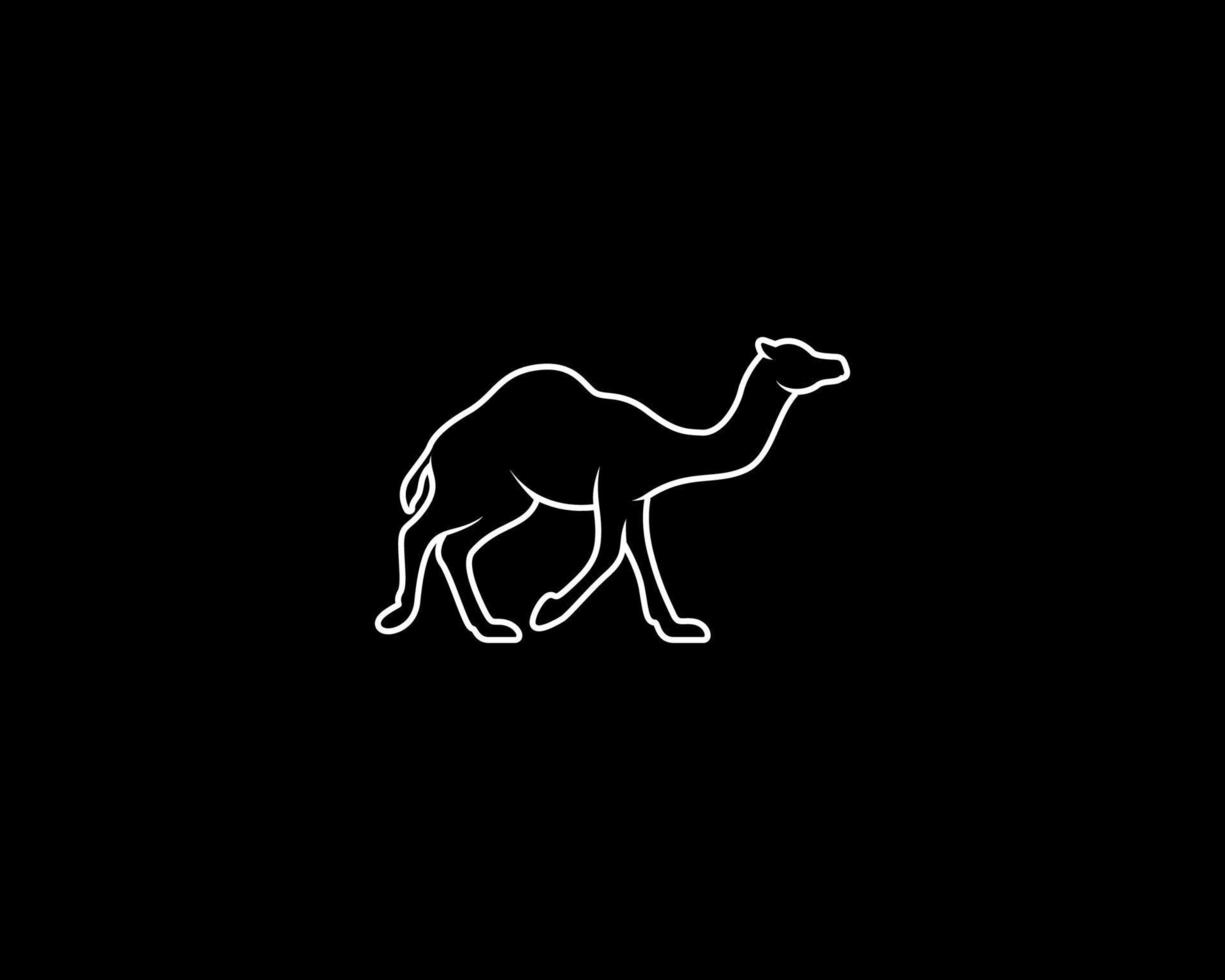 camel outline vector silhouette