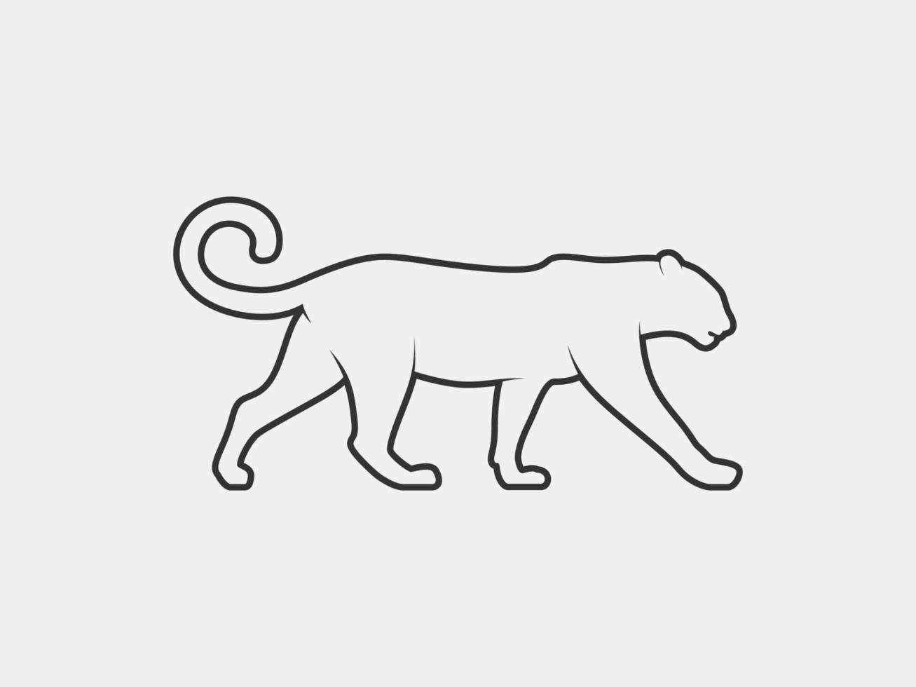 cheetah outline vector silhouette