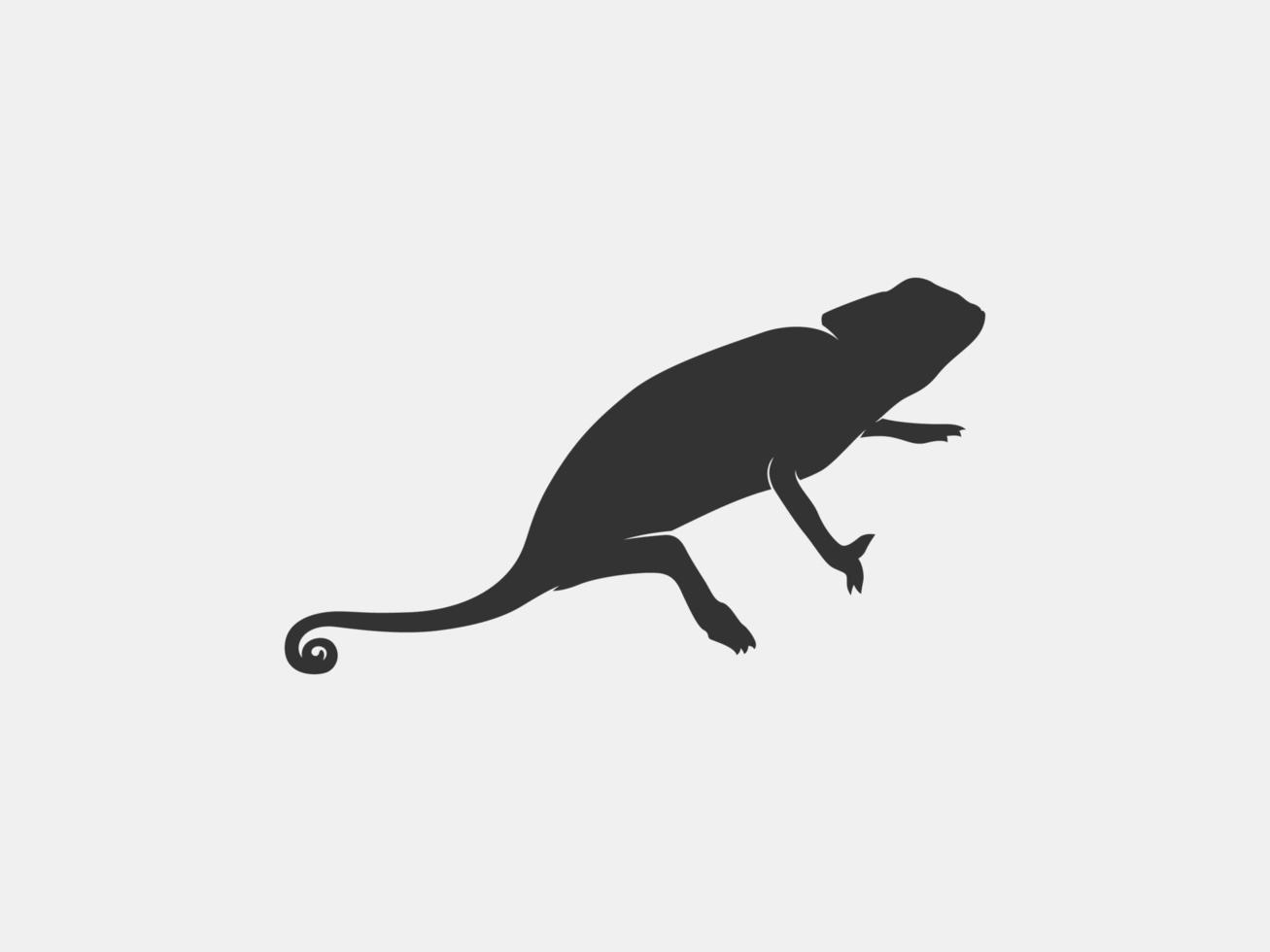 chameleon vector silhouette