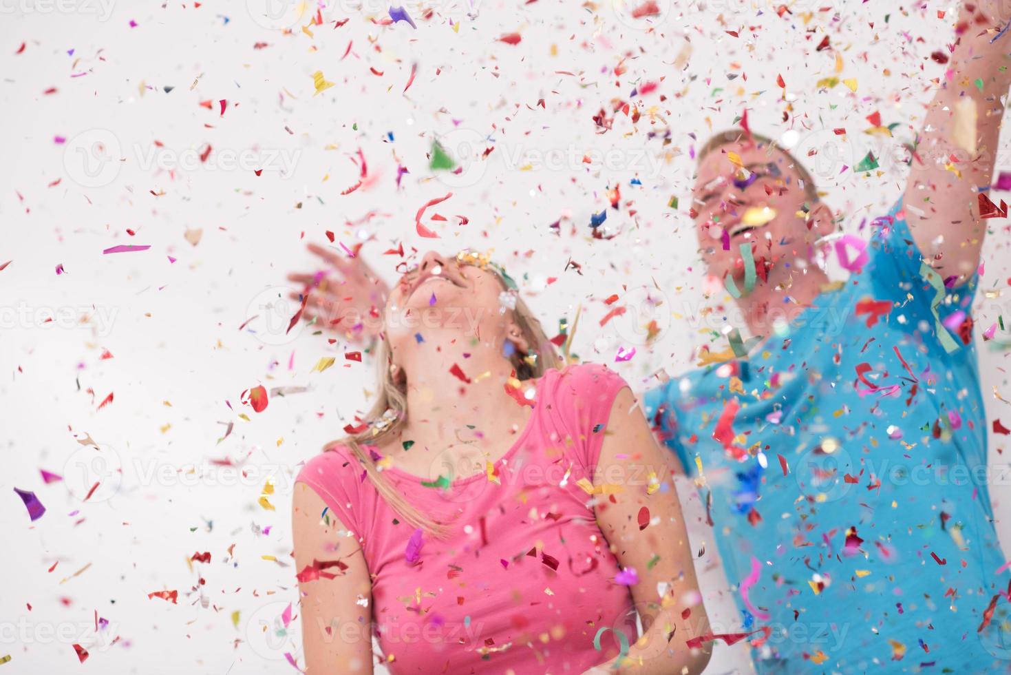 romantic couple celebrating photo