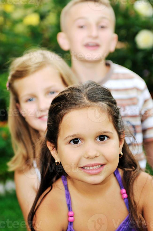 happy kids outdoor photo