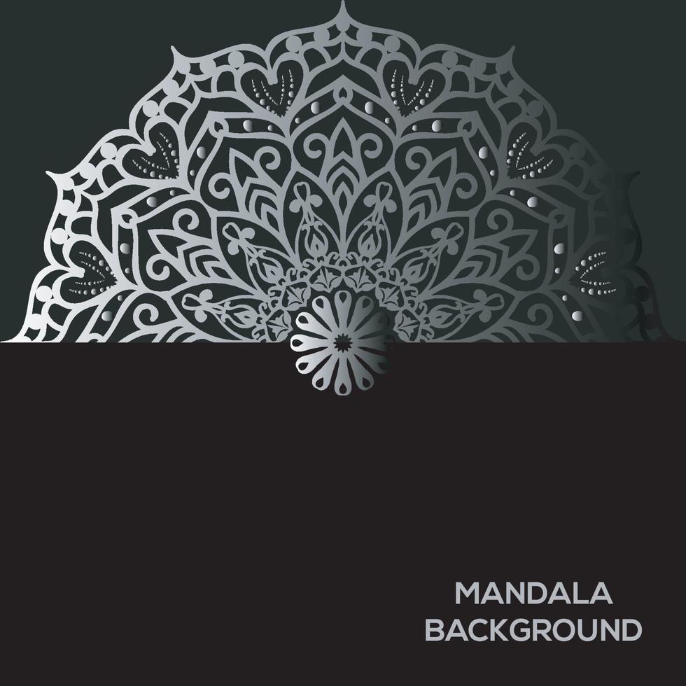 Round mandala design for coloring page and decoration vector