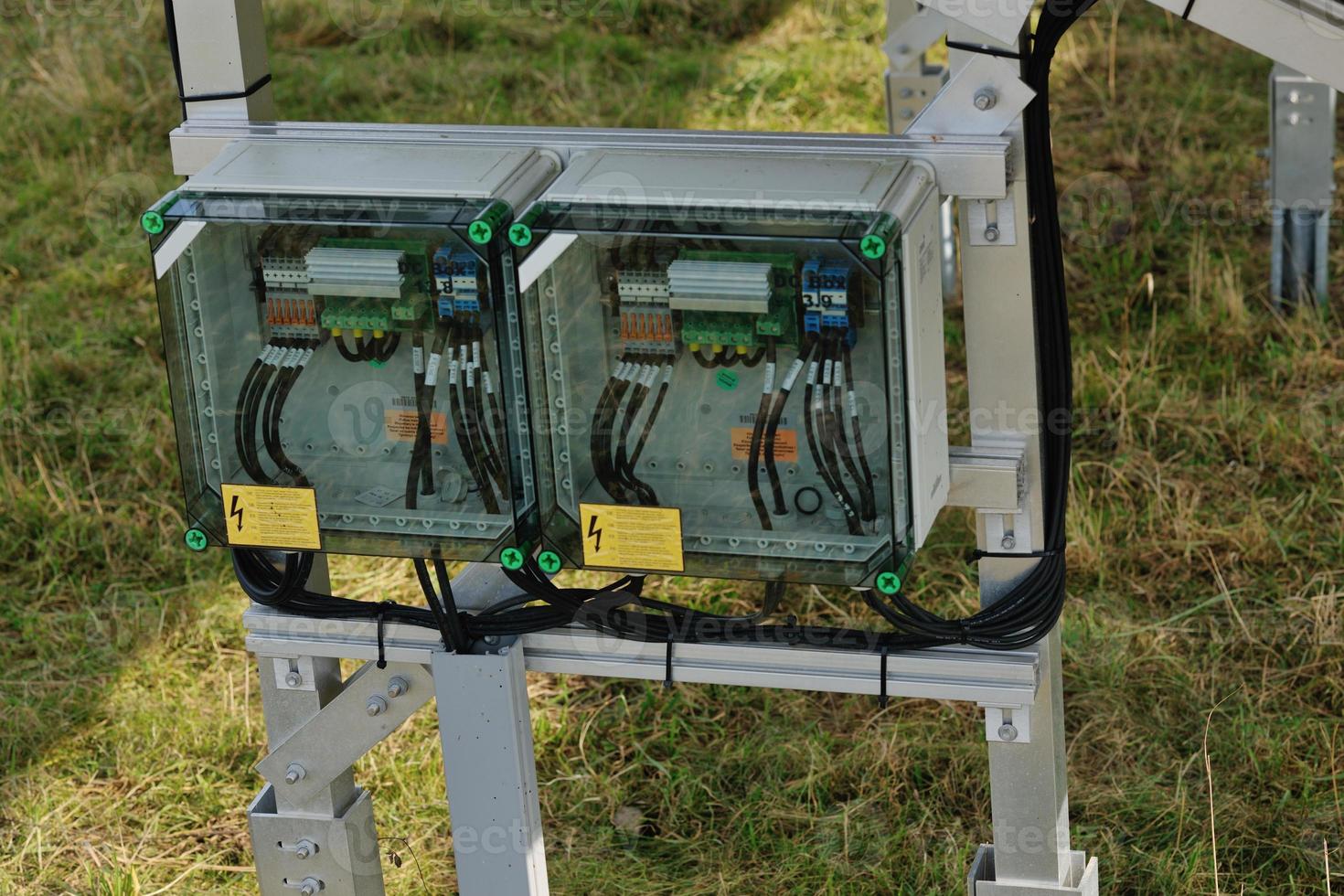 solar panel renewable energy field photo