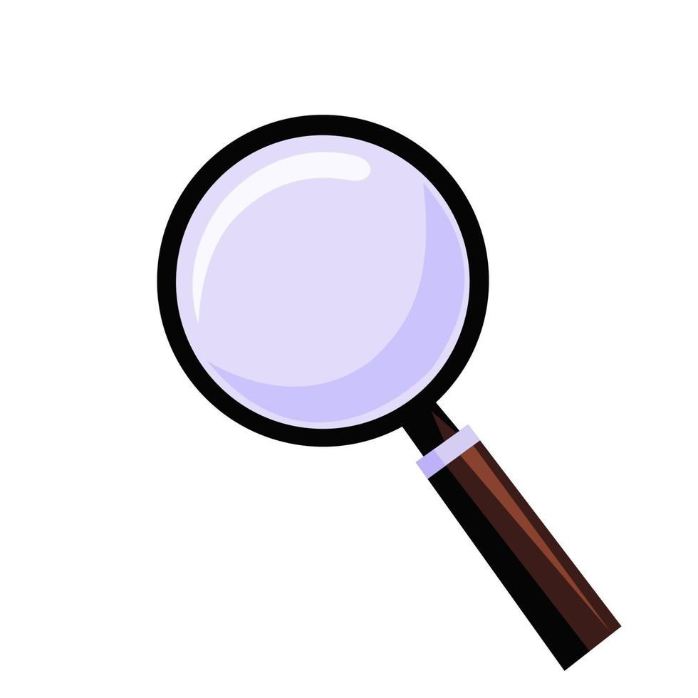 Magnifying glass vector illustration