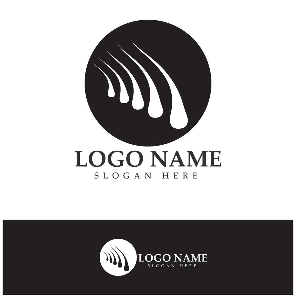 Hair treatment logo hair transplantation logo,removal logo vector image design illustration