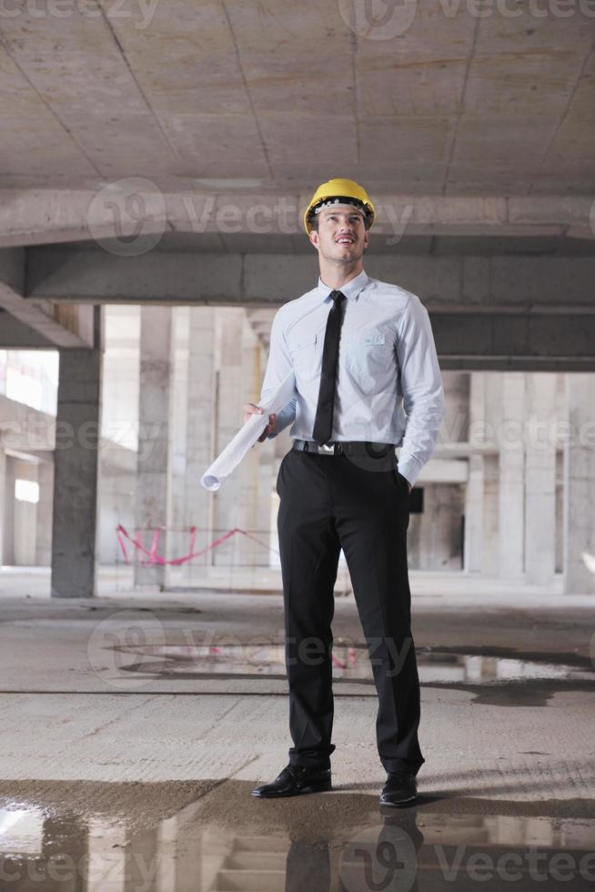 architect on construction site photo