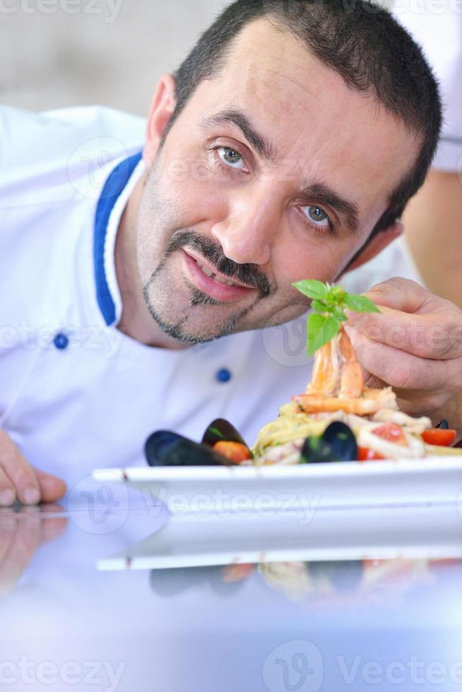 chef preparing food photo