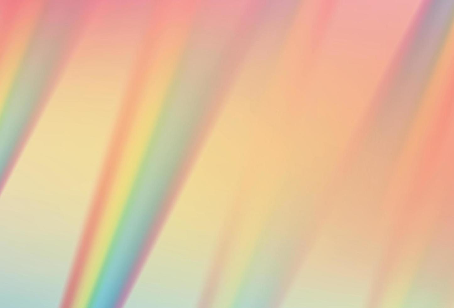 efecto realista de la lente de la llamarada del prisma del arco iris. ilustración vectorial de textura de refracción de luz vector