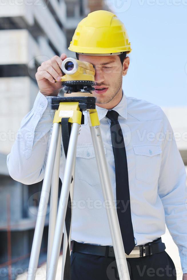 architect on construction site photo