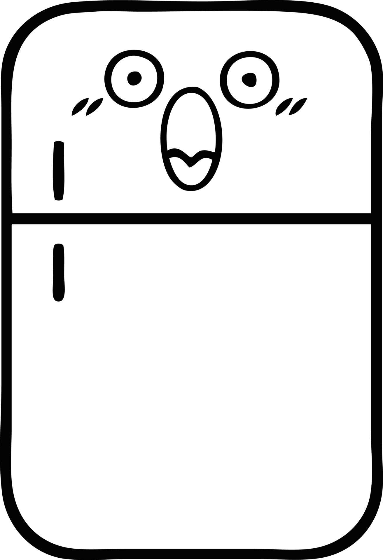line drawing cartoon fridge freezer 11296636 Vector Art at Vecteezy line drawing cartoon fridge freezer 11296636 Vector Art at Vecteezy