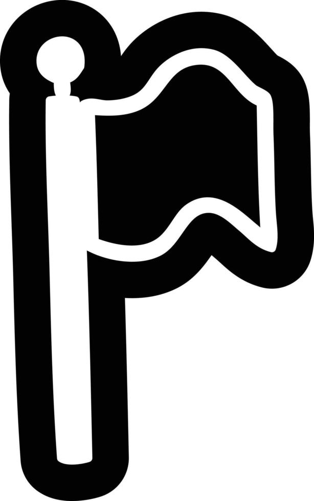 waving flag icon vector