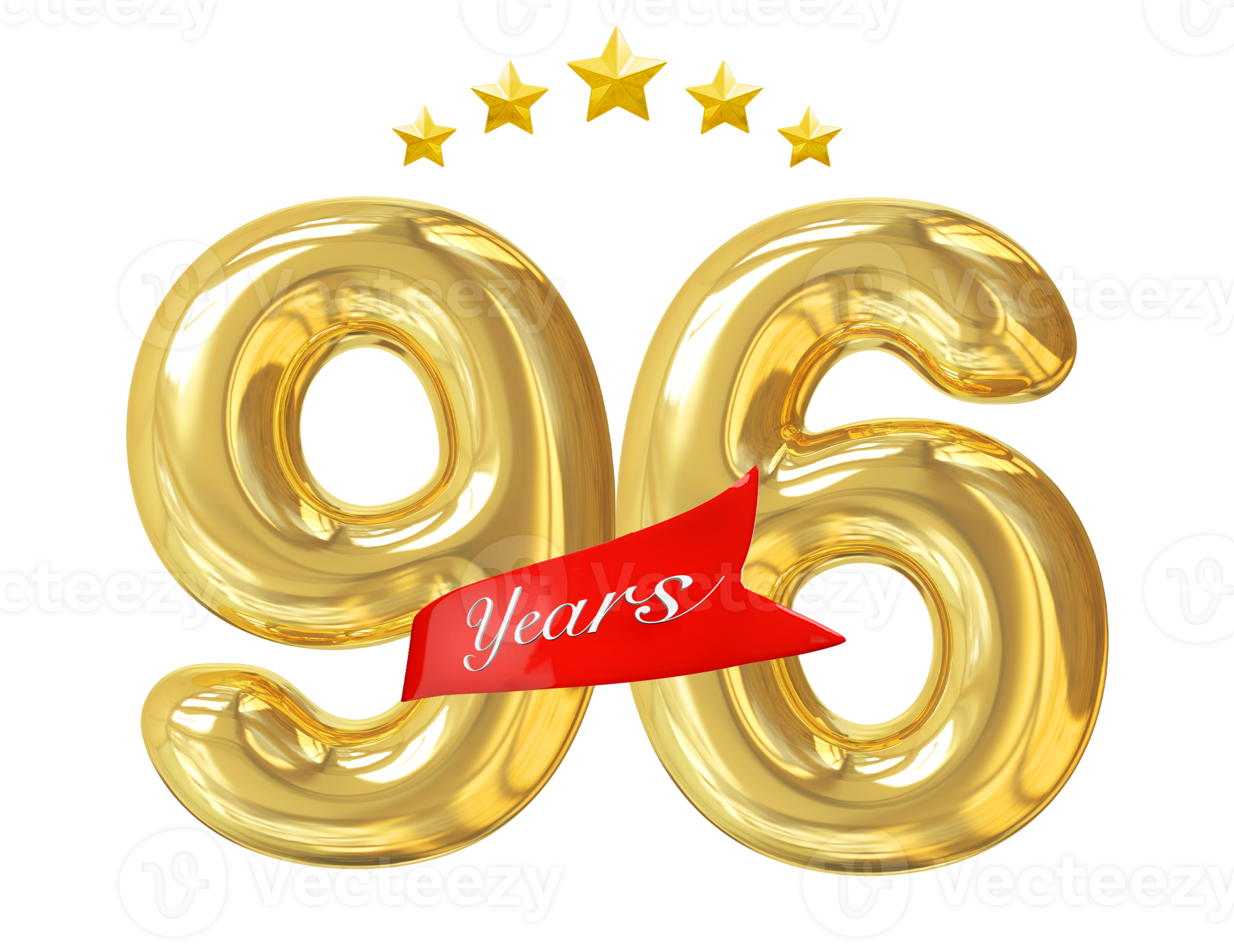 96 years anniversary golden 11296889 PNG