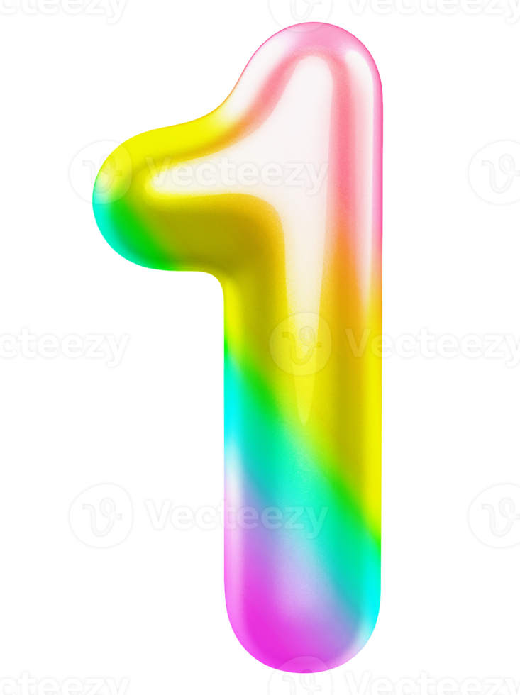 number 1 3d gradient 11296917 PNG