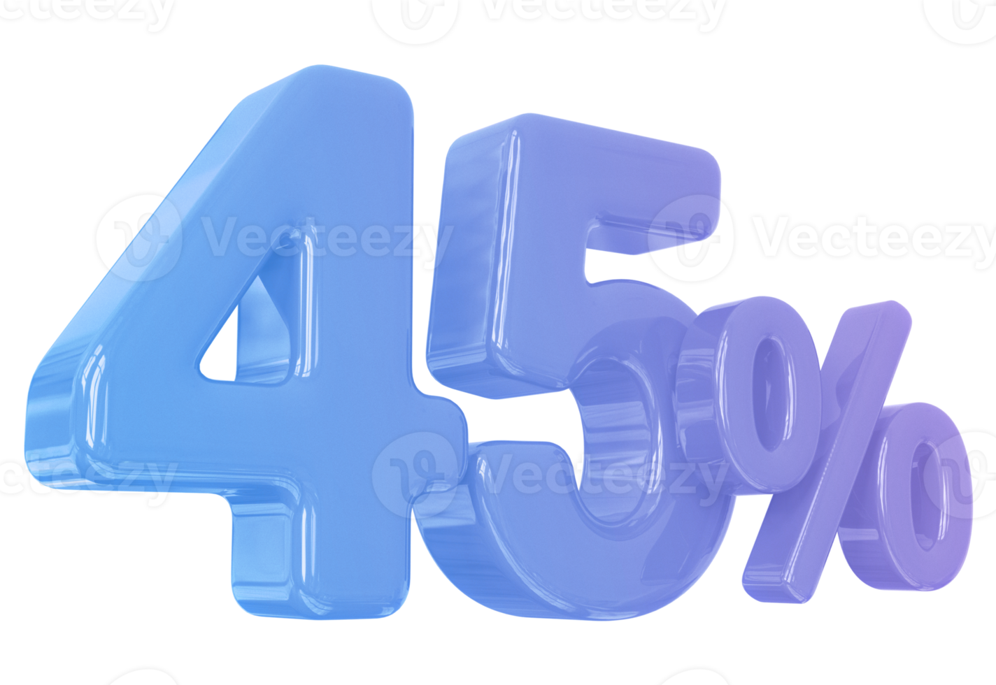 promotion number 45 percent 3d png