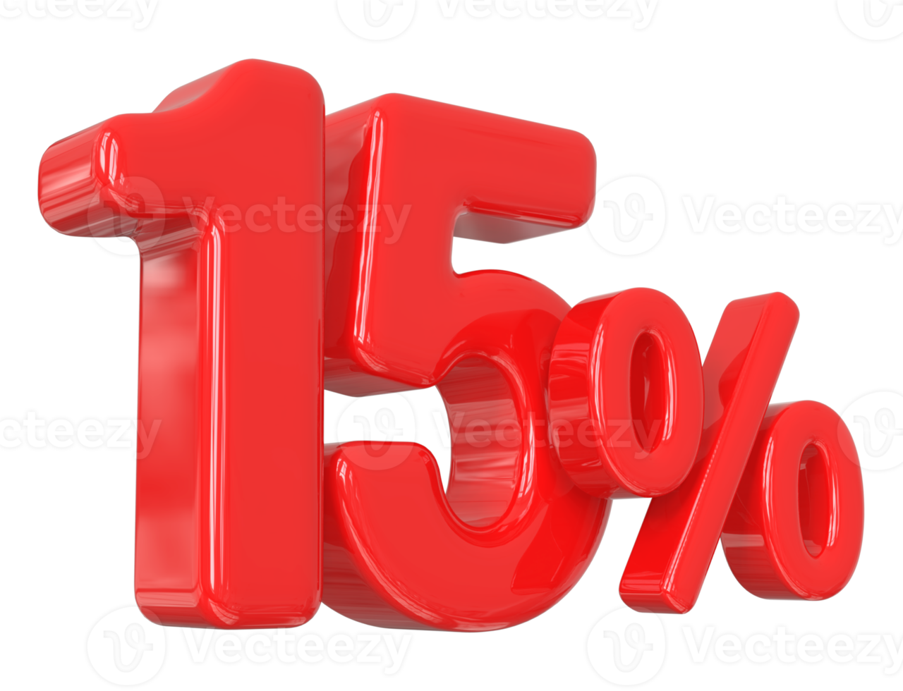 promotion number 15 percent 3d png