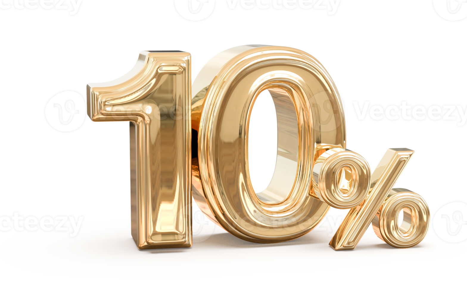 promotion number 10 percent 3d png