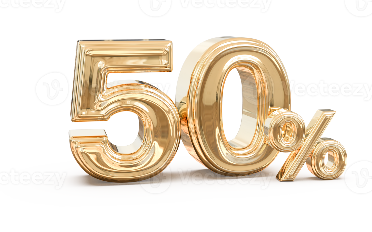 promotion number 50 percent 3d png