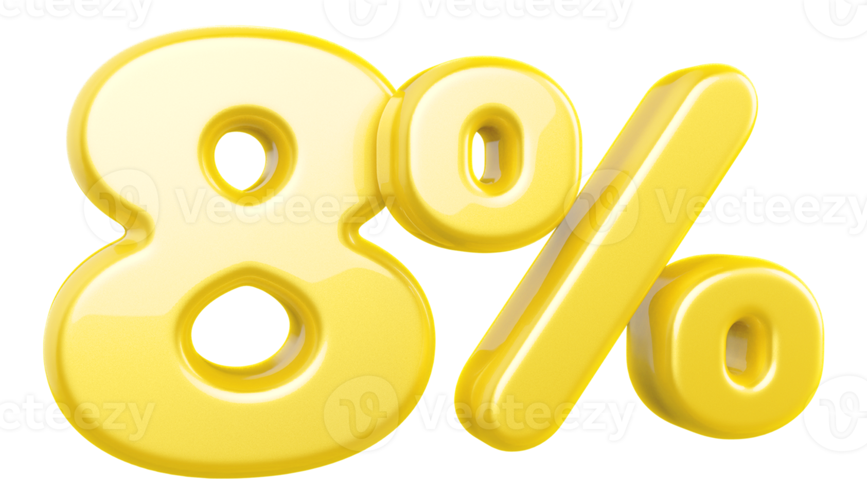 promotion 8 number percent 3d png