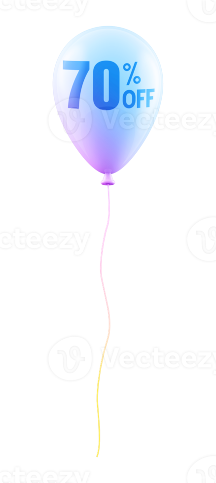 promotion 70 number percent balloon png