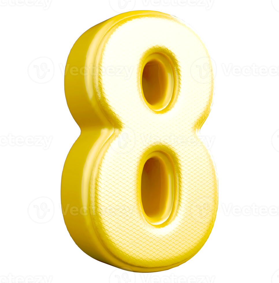 golden number 8 png