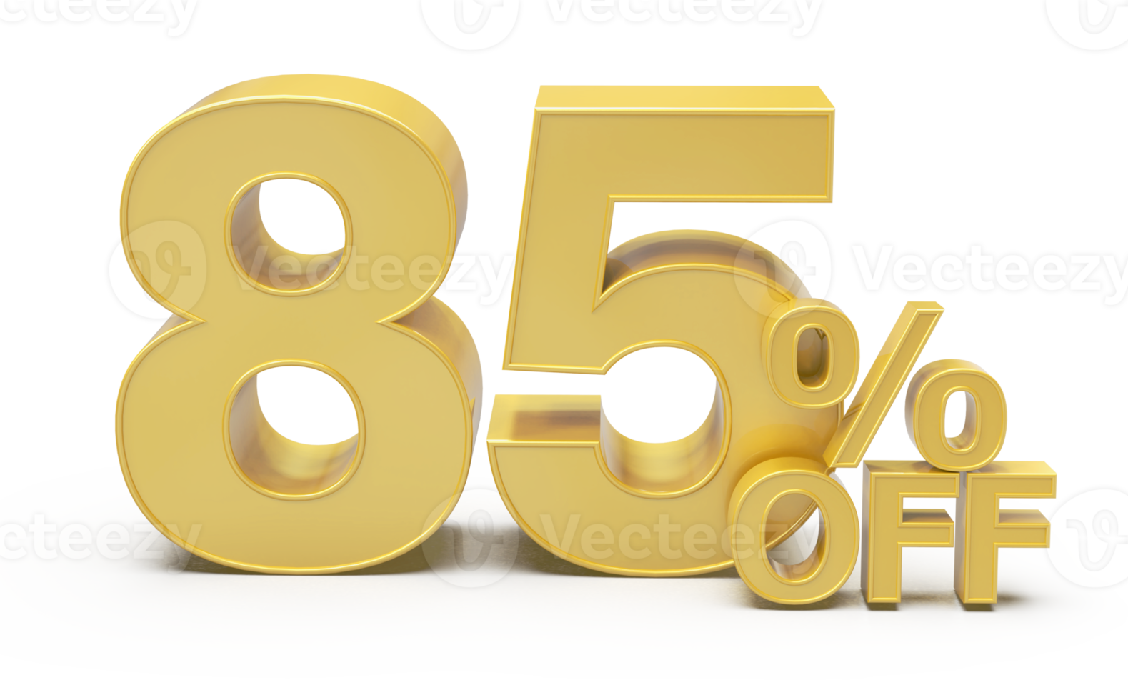 sale number 85 percent off golden png