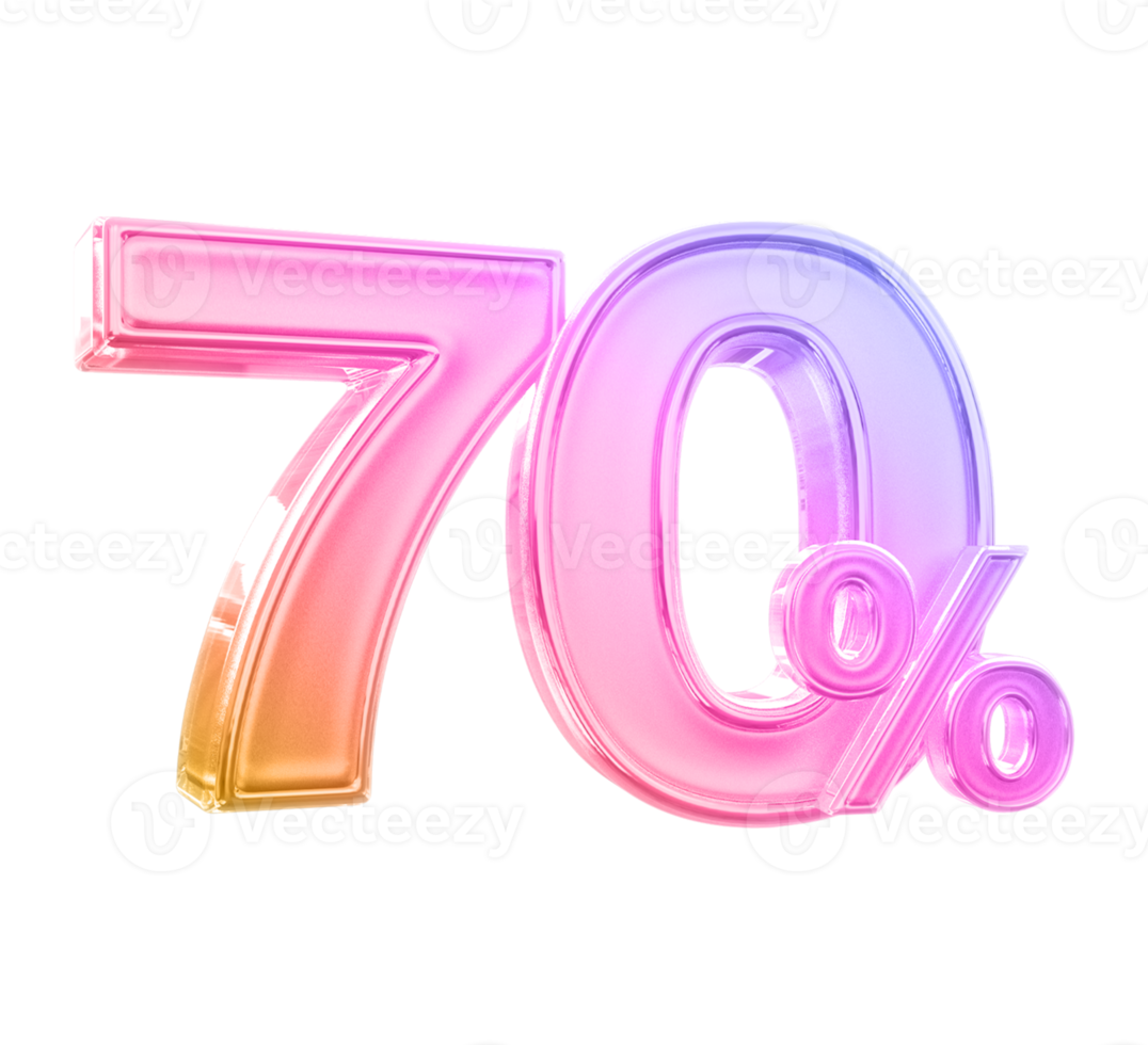 promotion 70 number percent png