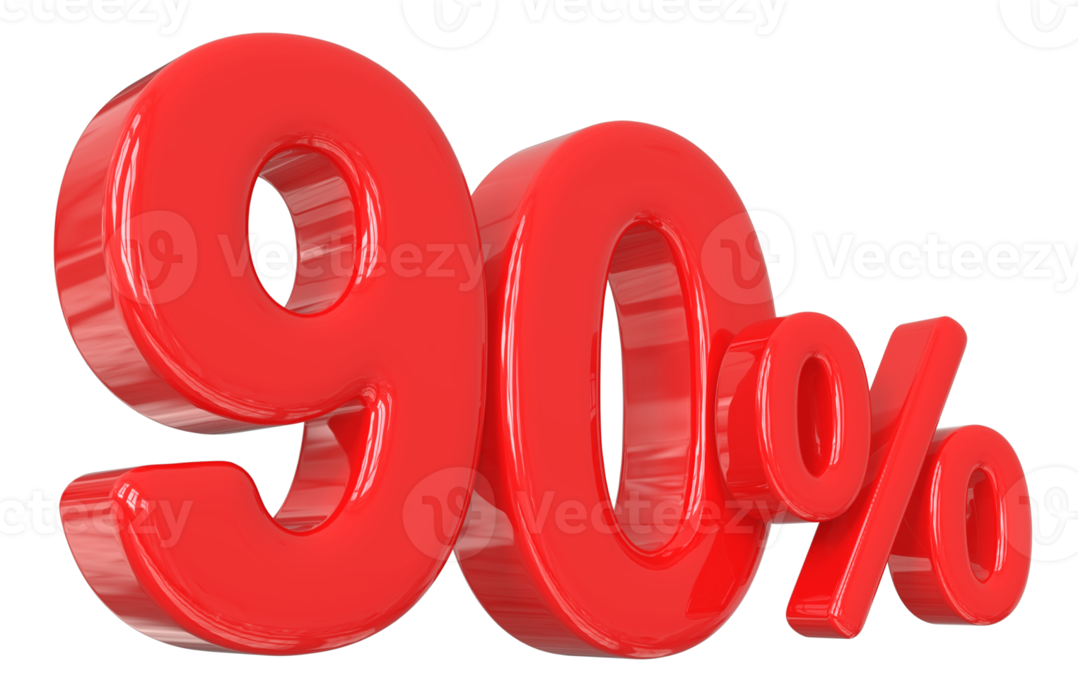 sale number 90 percent 3d png