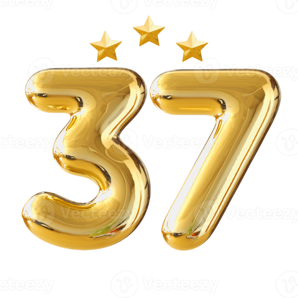 número de aniversario de 37 años 11297126 PNG